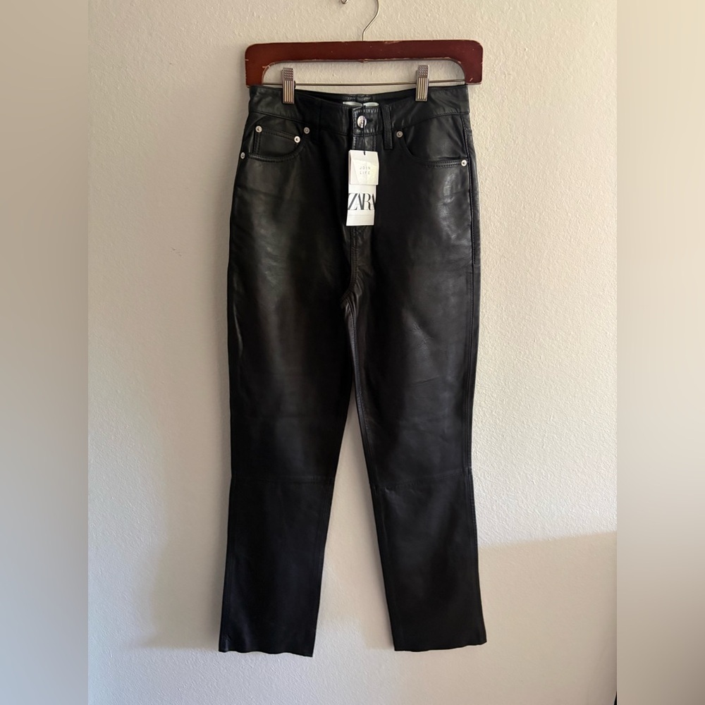 Zara Sheep Leather Pants